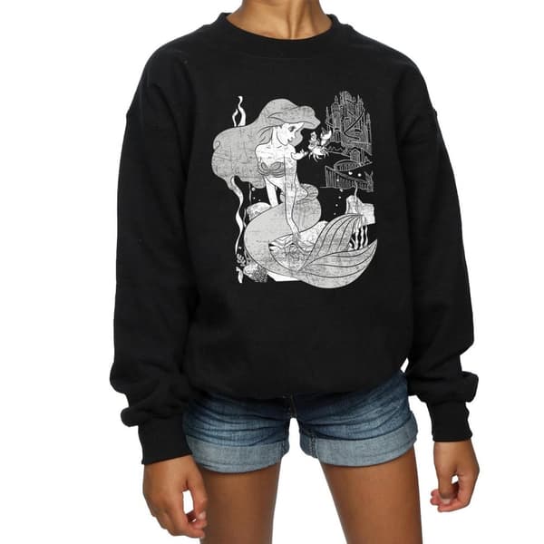 The Little Mermaid Sweatshirt i bomull för flickor