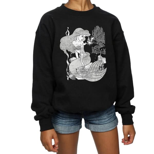 The Little Mermaid Sweatshirt i bomull för flickor