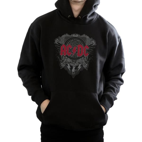 AC/DC Black Ice - Huvtröja i bomull för herrar
