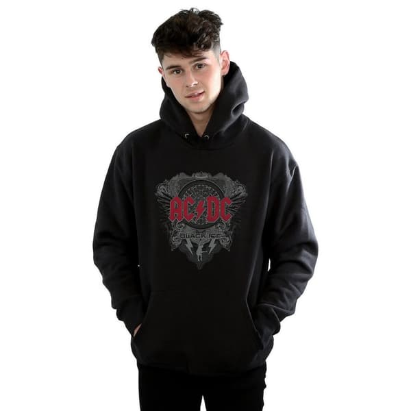 AC/DC Black Ice - Huvtröja i bomull för herrar