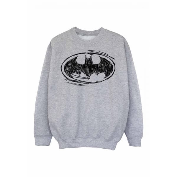 Batman Boys Sketch Logo Sweatshirt