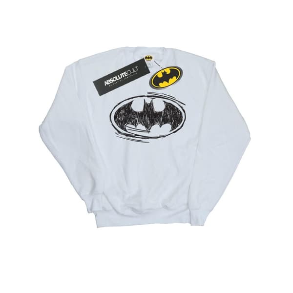 Batman Boys Sketch Logo Sweatshirt