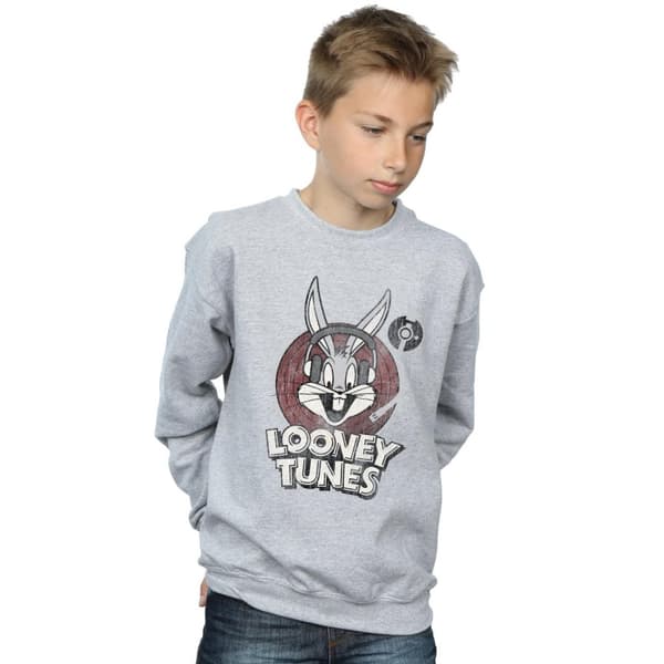 Looney Tunes Pojkar Bugs Bunny - Sweatshirt med cirkelformad logotyp