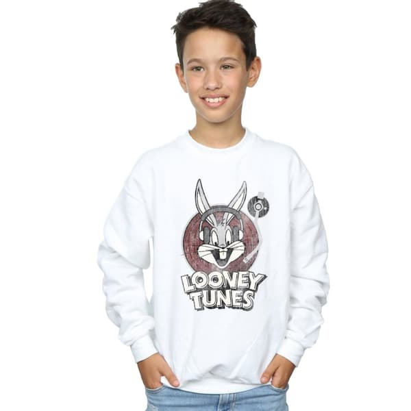 Looney Tunes Pojkar Bugs Bunny - Sweatshirt med cirkelformad logotyp