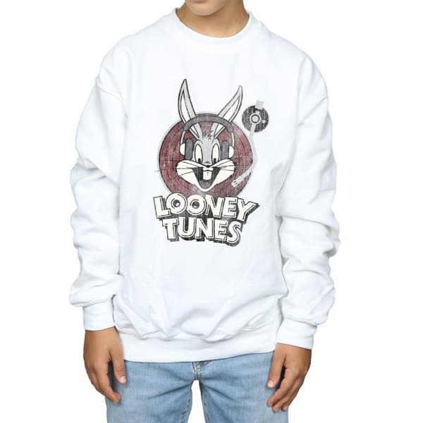 Looney Tunes Pojkar Bugs Bunny - Sweatshirt med cirkelformad logotyp