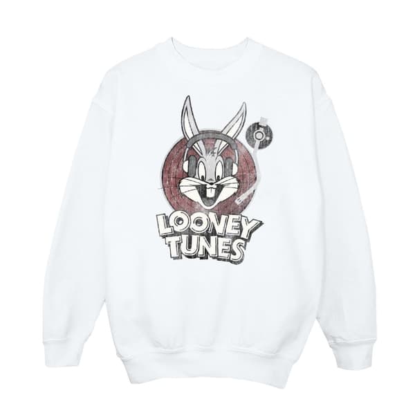 Looney Tunes Pojkar Bugs Bunny - Sweatshirt med cirkelformad logotyp
