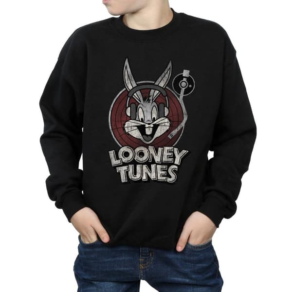 Looney Tunes Pojkar Bugs Bunny - Sweatshirt med cirkelformad logotyp