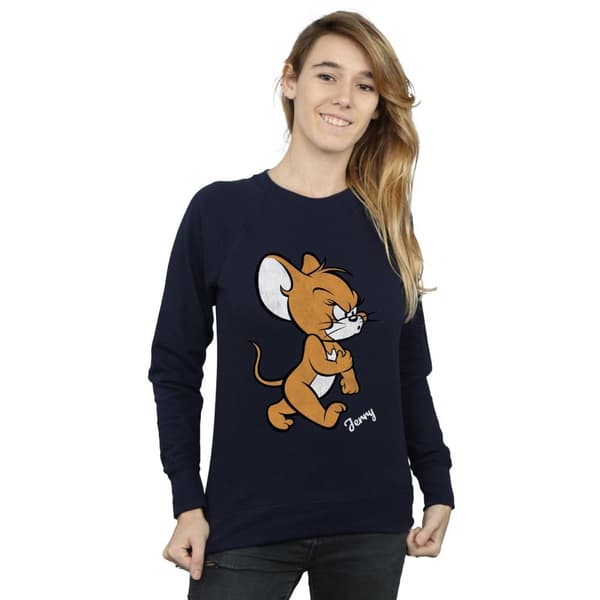 Tom and Jerry Womens/Ladies Angry Mouse Cotton Sweatshirt