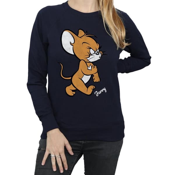 Tom and Jerry Womens/Ladies Angry Mouse Cotton Sweatshirt