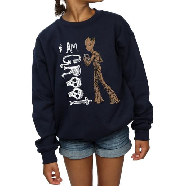 Avengers Infinity War Girls I Am Teenage Groot Sweatshirt