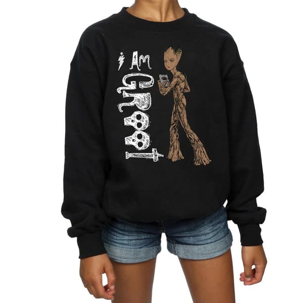 Avengers Infinity War Girls I Am Teenage Groot Sweatshirt