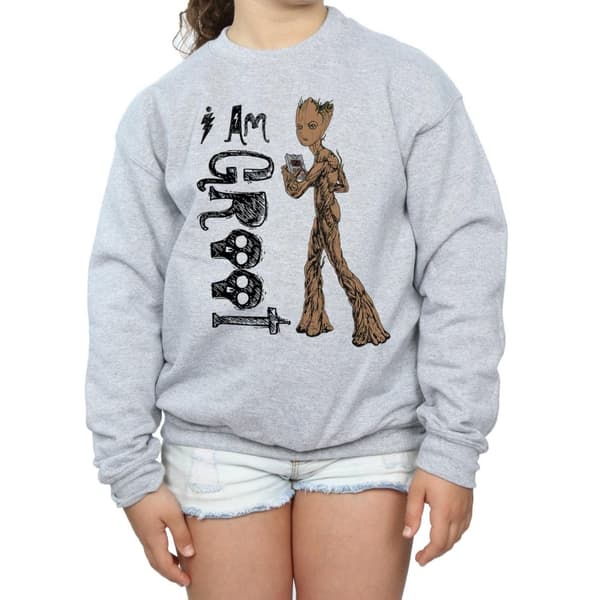 Avengers Infinity War Girls I Am Teenage Groot Sweatshirt