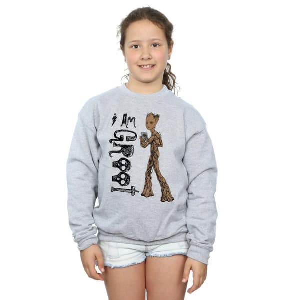 Avengers Infinity War Girls I Am Teenage Groot Sweatshirt
