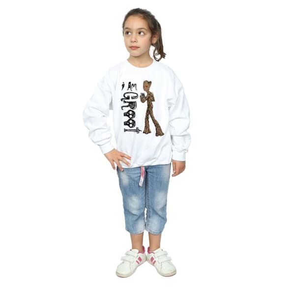 Avengers Infinity War Girls I Am Teenage Groot Sweatshirt