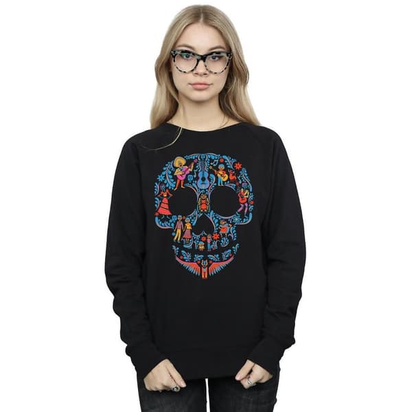 Coco Womens/Ladies Skull Cotton Sweatshirt