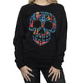 Miniatyrbillede 1 af 3: Coco Womens/Ladies Skull Cotton Sweatshirt