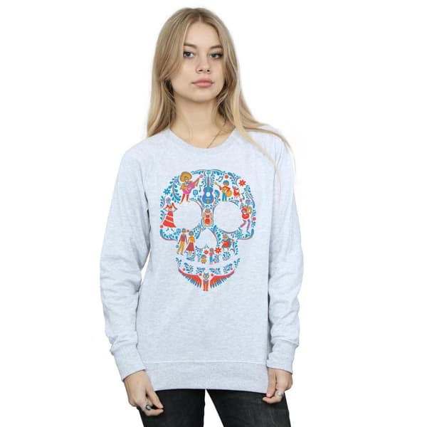 Coco Womens/Ladies Skull Cotton Sweatshirt