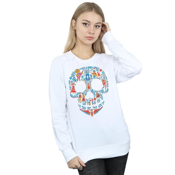 Coco Womens/Ladies Skull Cotton Sweatshirt
