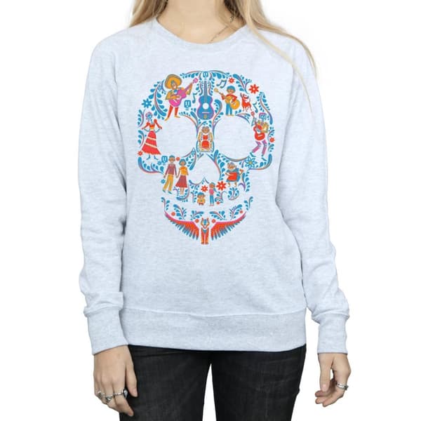 Coco Womens/Ladies Skull Cotton Sweatshirt