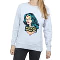 Miniatyrbillede 1 af 2: Wonder Woman Womens/Ladies Head Heather Sweatshirt