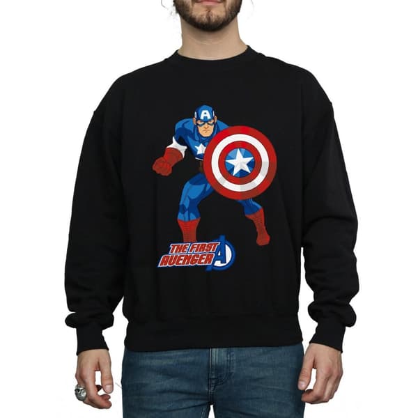 Captain America Unisex Adult The First Avenger Sweatshirt