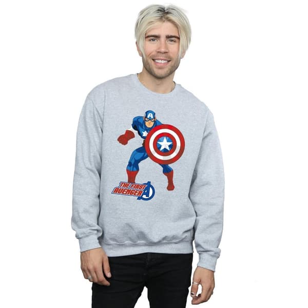 Captain America Unisex Adult The First Avenger Sweatshirt