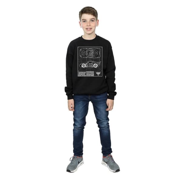 Cars Boys Lightning McQueen Blueprint Sweatshirt