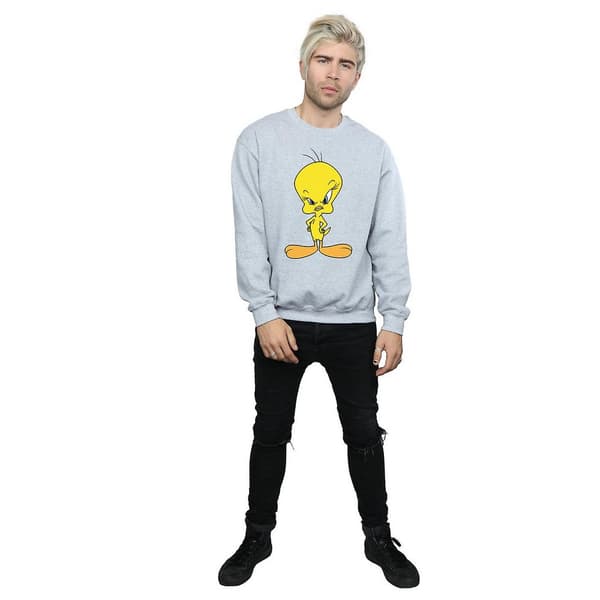 Looney Tunes Mens Angry Tweety Sweatshirt