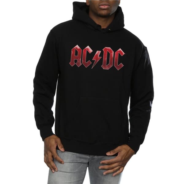 AC/DC Ice Logo - Bomullshoodie för herrar