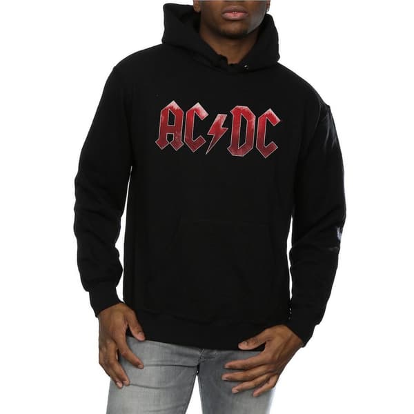 AC/DC Ice Logo - Bomullshoodie för herrar