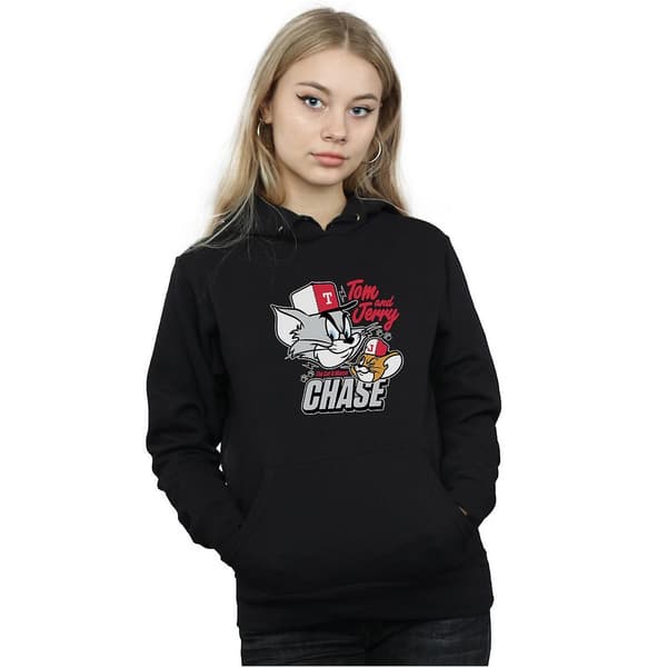 Tom and Jerry Katt & mus Chase-hoodie för kvinnor/damer