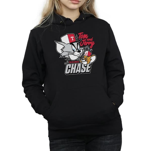 Tom and Jerry Katt & mus Chase-hoodie för kvinnor/damer