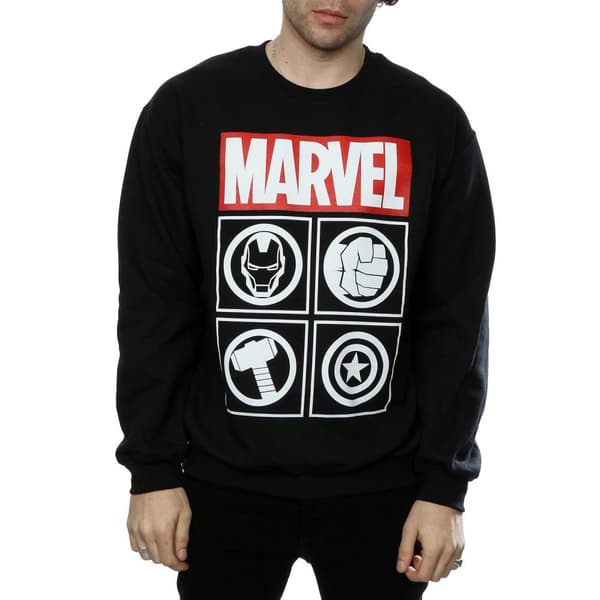 Avengers Sweatshirt med ikoner för herrar