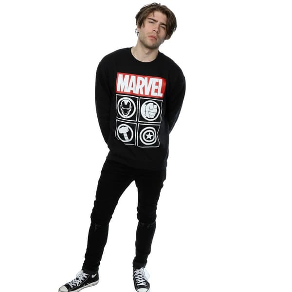 Avengers Sweatshirt med ikoner för herrar