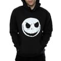 Miniatyrbilde 1 av 5: Nightmare Before Christmas Mens Jack Skellington Face Cotton Hoodie