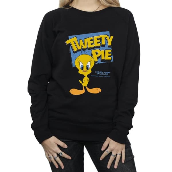 Looney Tunes Womens/Ladies Classic Tweety Cotton Sweatshirt
