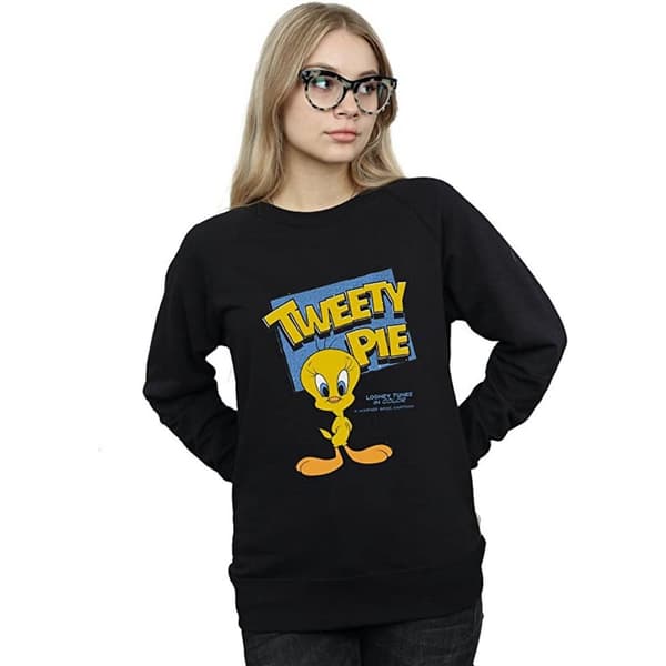 Looney Tunes Womens/Ladies Classic Tweety Cotton Sweatshirt