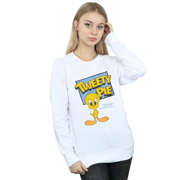 Looney Tunes Womens/Ladies Classic Tweety Cotton Sweatshirt