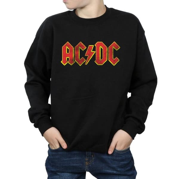 AC/DC Boys Distressed Logo Sweatshirt