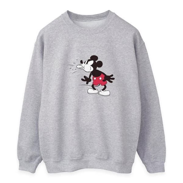 Disney Womens/Ladies Mickey Mouse Tongue Sweatshirt
