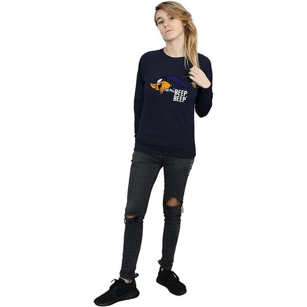 Looney Tunes Womens/Ladies Beep Beep Road Runner Cotton Sweatshirt