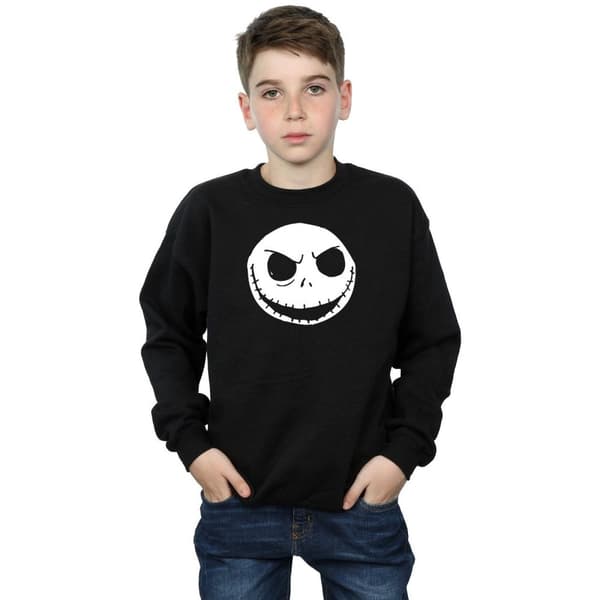 Nightmare Before Christmas Boys Jack Skellington Face Cotton Sweatshirt