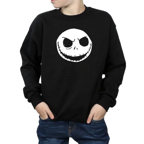 Nightmare Before Christmas Boys Jack Skellington Face Cotton Sweatshirt