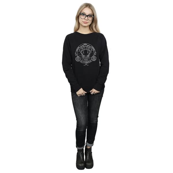 Harry Potter Slytherin-tröja i bomull för damer/damer