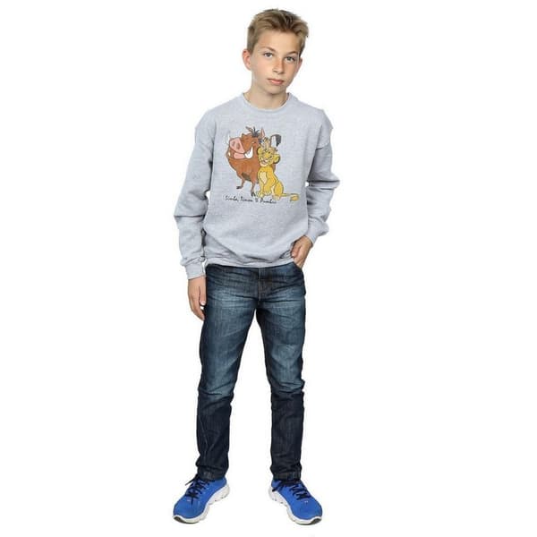 The Lion King Boys Classic Simba Timon & Pumba Sweatshirt
