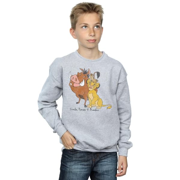 The Lion King Boys Classic Simba Timon & Pumba Sweatshirt