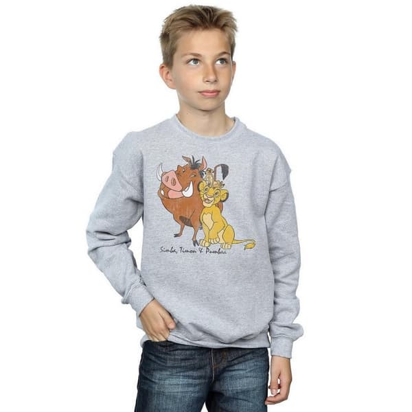 The Lion King Boys Classic Simba Timon & Pumba Sweatshirt