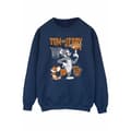 Miniatyrbillede 1 af 5: Tom and Jerry Mens Spinning Basketball Cotton Sweatshirt
