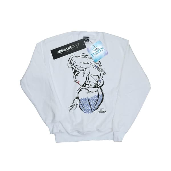 Frozen Dam/Tjej Elsa Sketch Sweatshirt i värmegrått