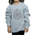 Miniatyrbillede 3 af 5: Harry Potter Girls Hogwarts Crest Wands Sweatshirt